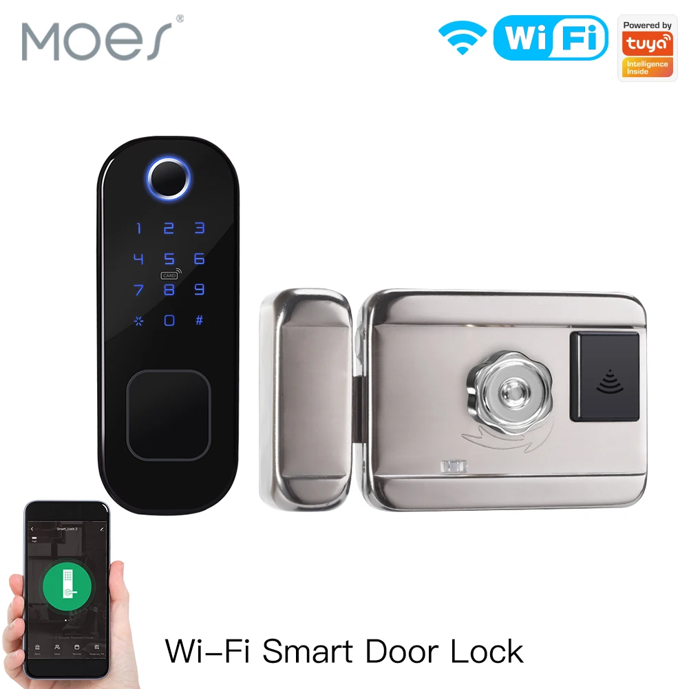 Smart Home Hotel - MOES WiFi Tuya قفل ذكي قفل