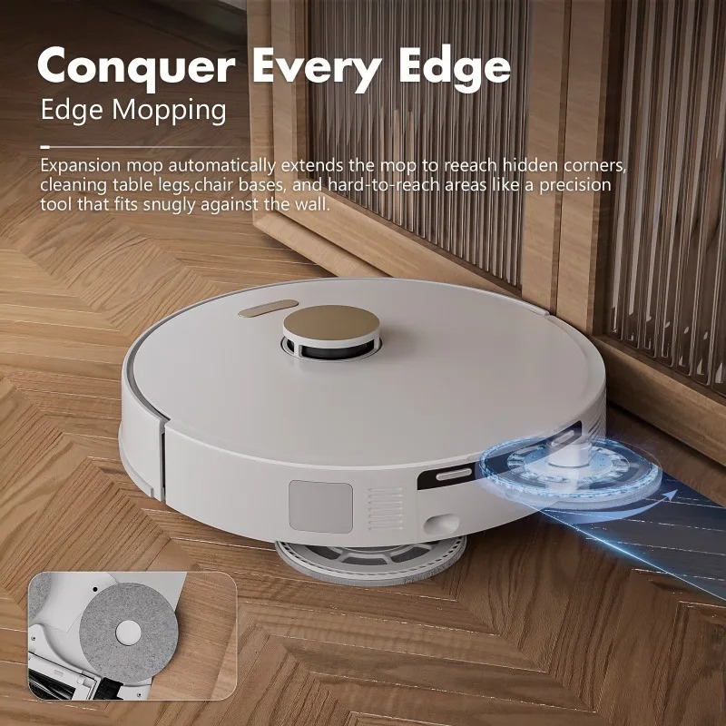 Vacuum Cleaner Smart Home - مكنسة كهربائية روبوتية، تنظيف رطب وجاف،