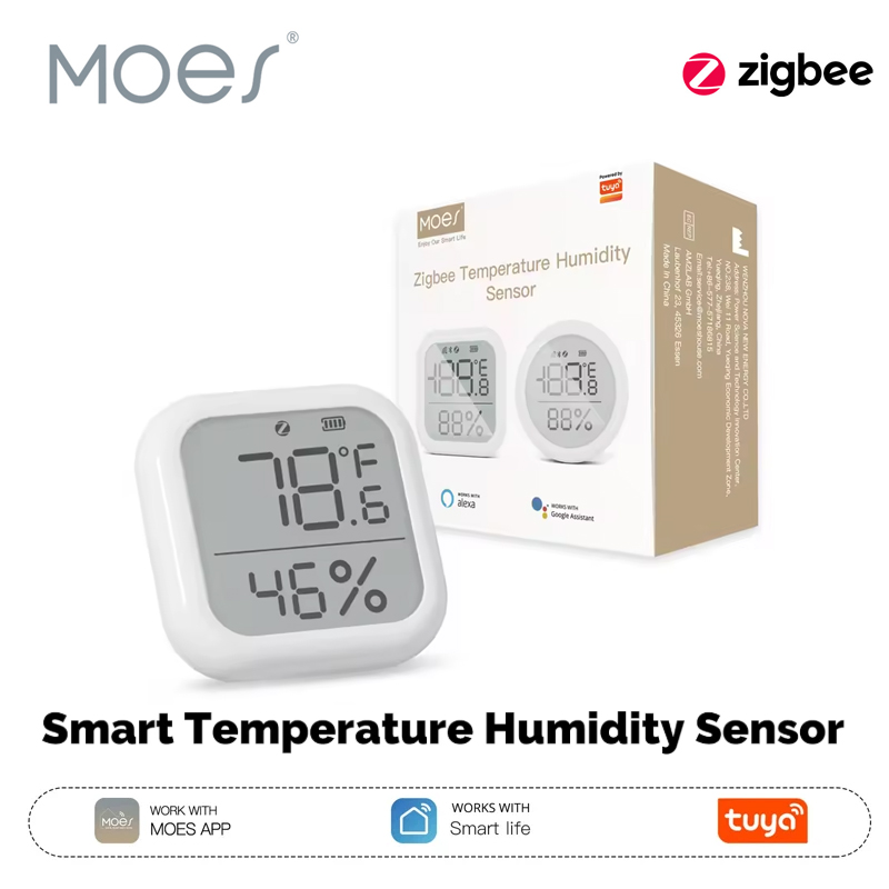 Smart Home Nest - مستشعر درجة الحرارة والرطوبة الذكي من