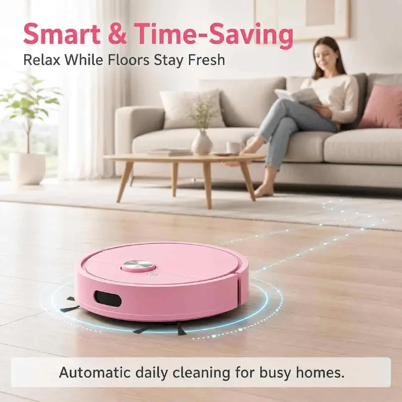 Vacuum Cleaner Smart Home - روبوت تنظيف 3 في 1، مكنسة