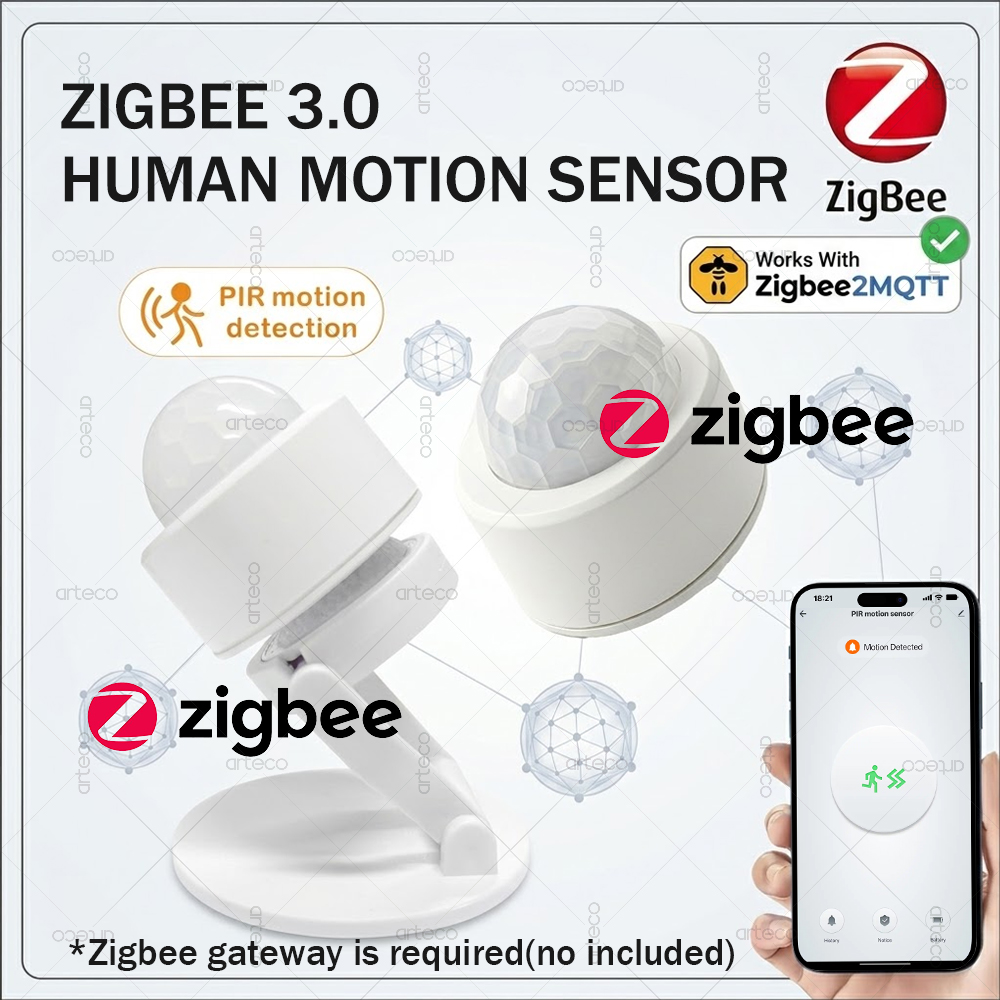 Zigbee Gateway - مستشعر حركة صغير بتقنية Zigbee 3.0،