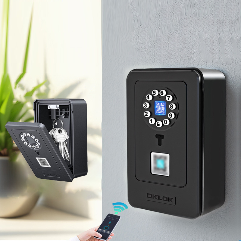 Smart Door Lock - قفل ذكي بتصميم معلق، صندوق تخزين