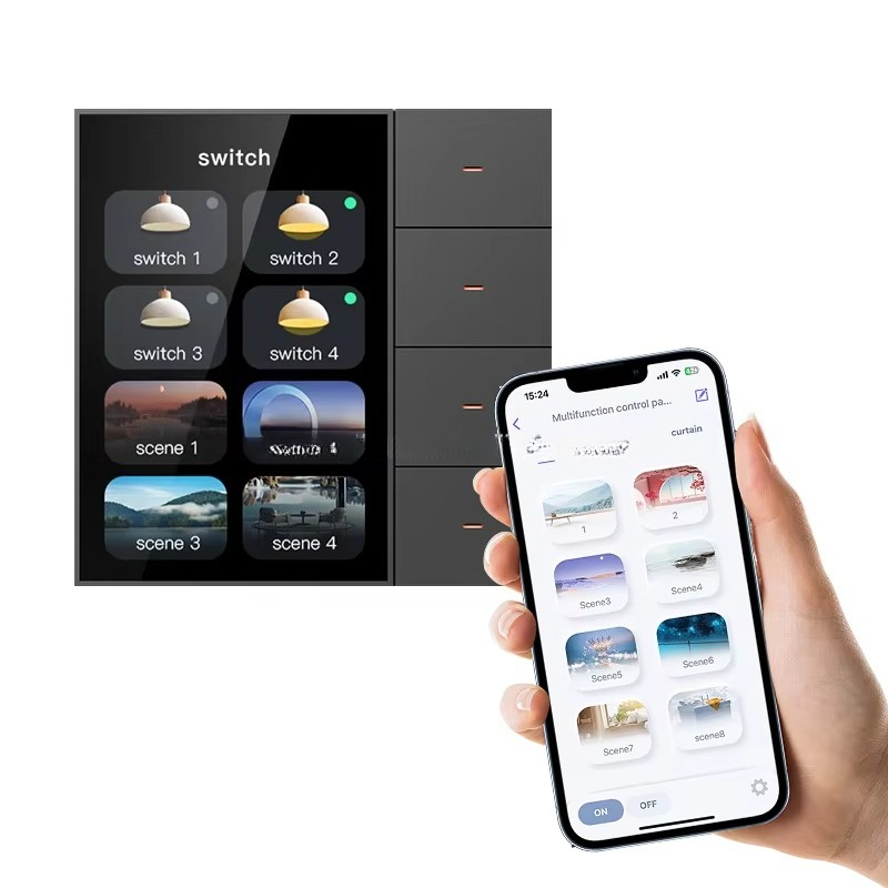 Smart Home Hotel - مفتاح ذكي F3 Pro بشاشة لمس