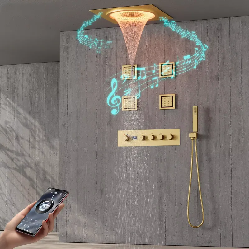 مجموعة دش ذكية بإضاءة LED مع ن - مراجعة Smart Home Hotel وسعره