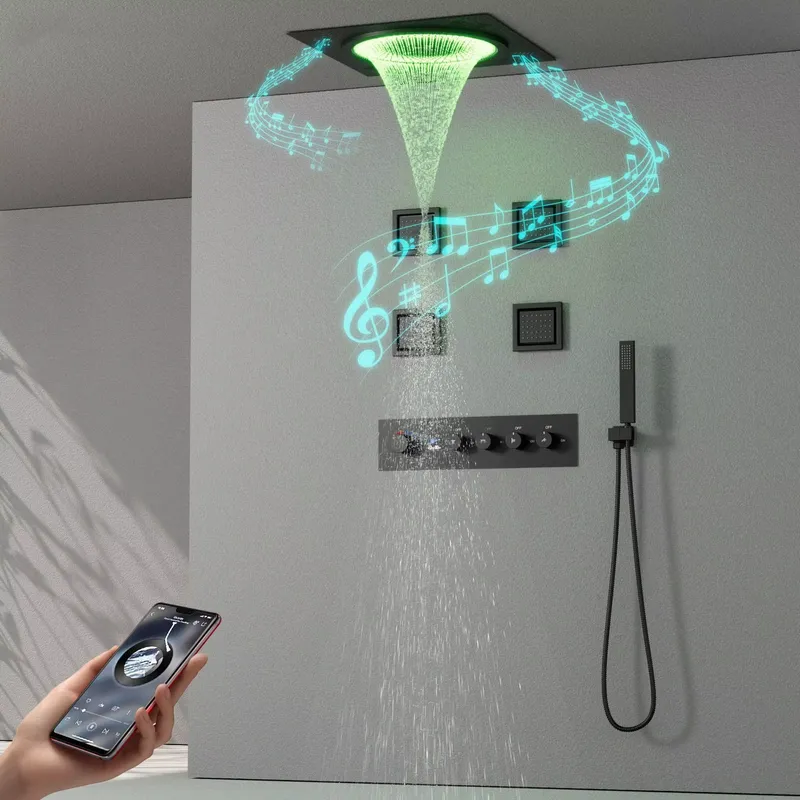 مجموعة دش ذكية بإضاءة LED مع ن - مراجعة Smart Home Hotel وسعره