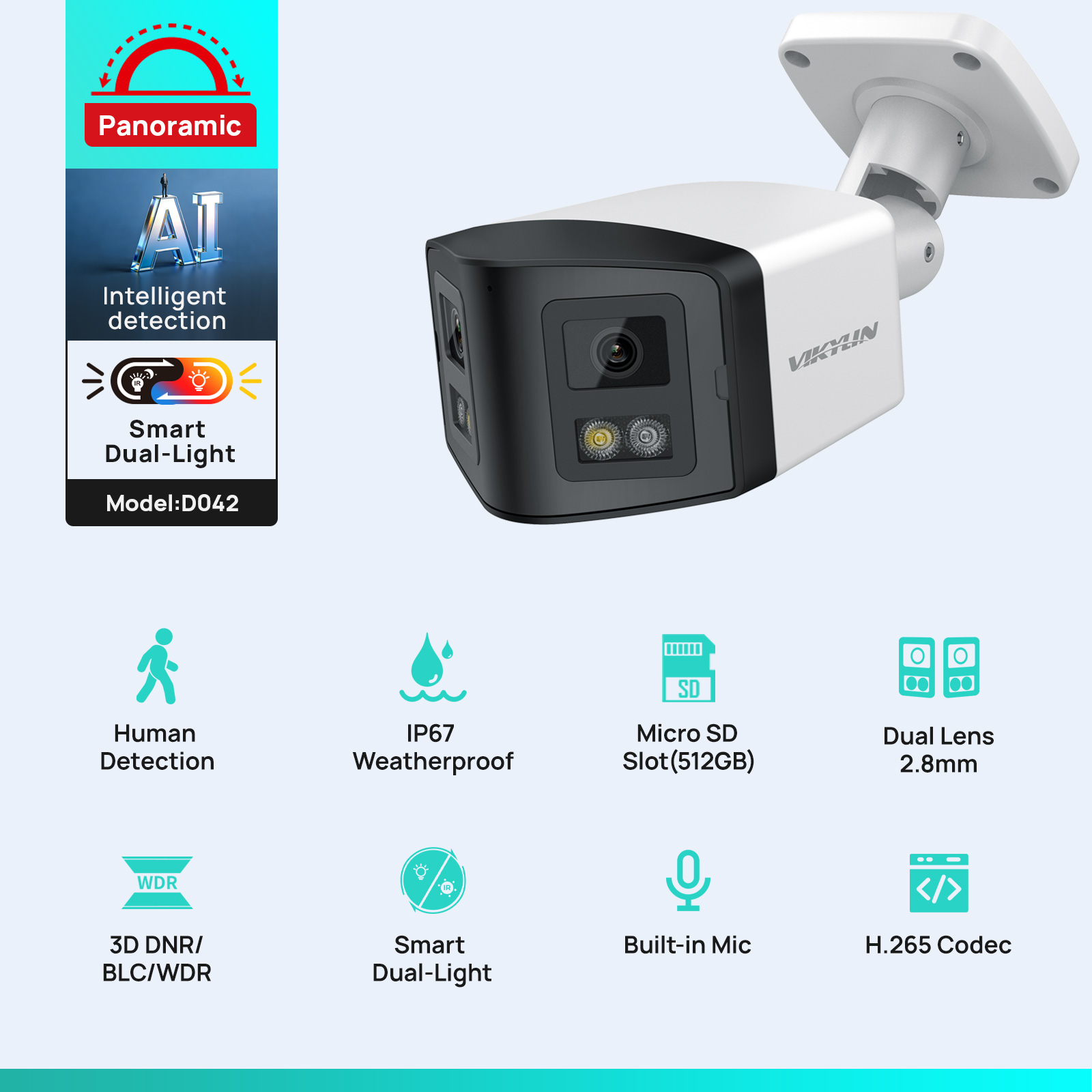 فيكيلين 170 °   كاميرا IP أمني - مراجعة Smart Home Nas وسعره