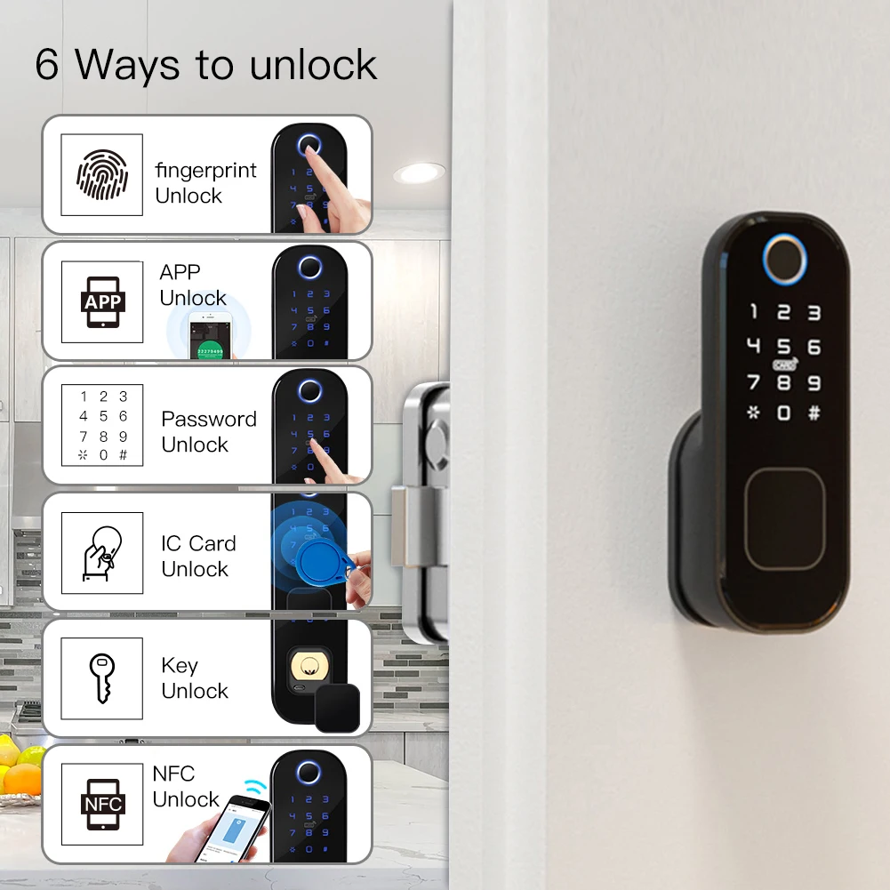 MOES WiFi Tuya قفل ذكي قفل الب - مراجعة Smart Home Hotel وسعره