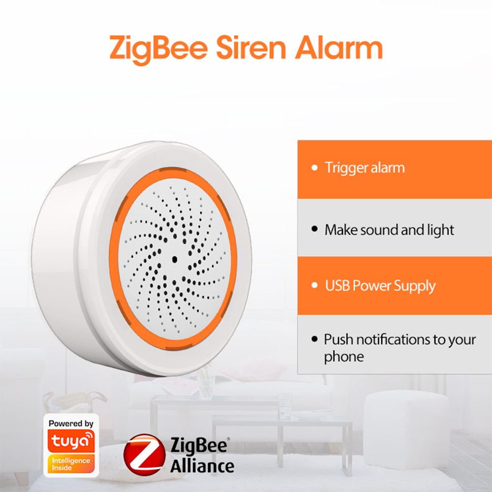 Coolcam Tuya Zigbee إنذار صفار - مراجعة Smart Home Nas وسعره