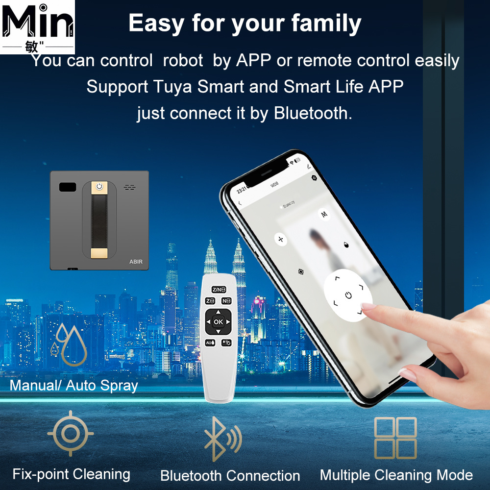 روبوت تنظيف النوافذ WD8 بخاصية - مراجعة Vacuum Cleaner Smart Home وسعره