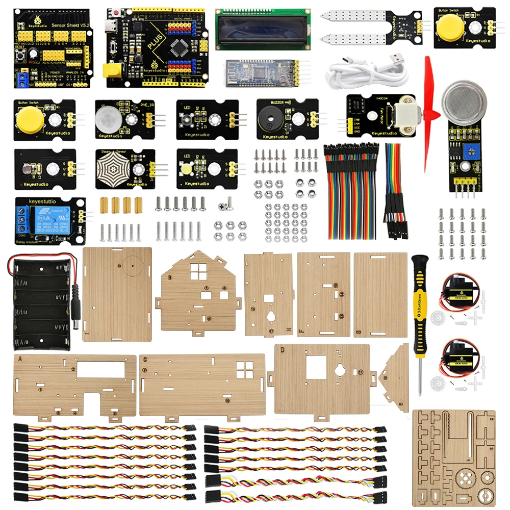 حار بيع المنزل الذكي كاتب كيت  - مراجعة Smart Home Arduino Project وسعره