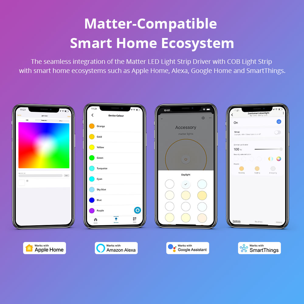 Zemismart COB Led قطاع ضوء RGB - مراجعة Smart Home Group وسعره
