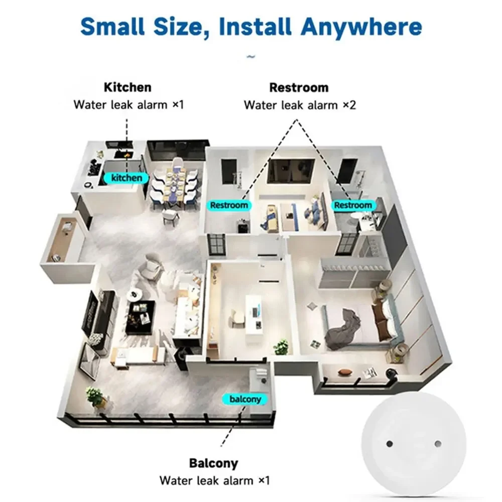 جهاز استشعار تسرب المياه بتقني - مراجعة Smart Home Features وسعره
