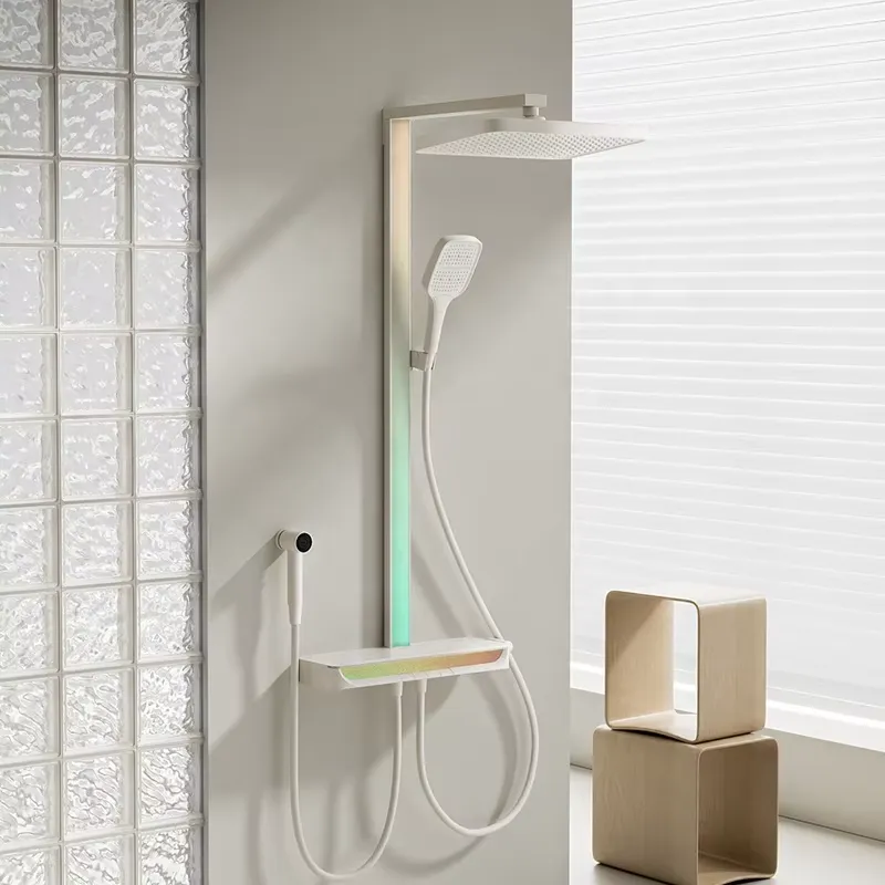 طقم دش رقمي نحاسي بتصميم شلال، - مراجعة Smart Home وسعره