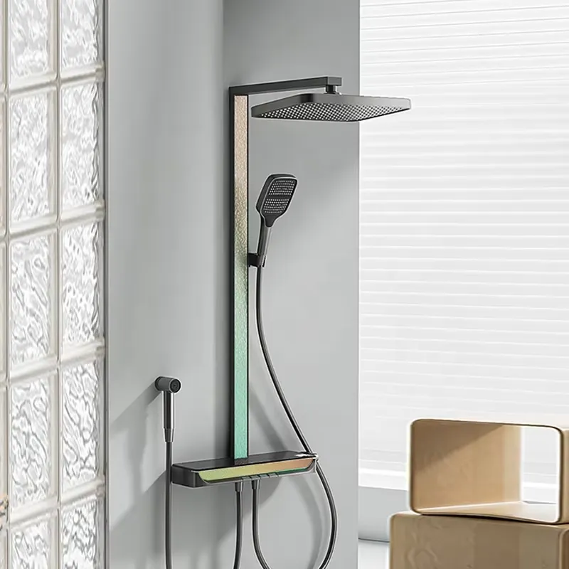 طقم دش رقمي نحاسي بتصميم شلال، - مراجعة Smart Home وسعره