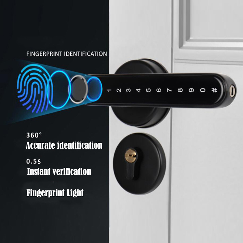 قفل بصمة الإصبع الذكي بتقنية ا - مراجعة Smart Home Door Lock وسعره