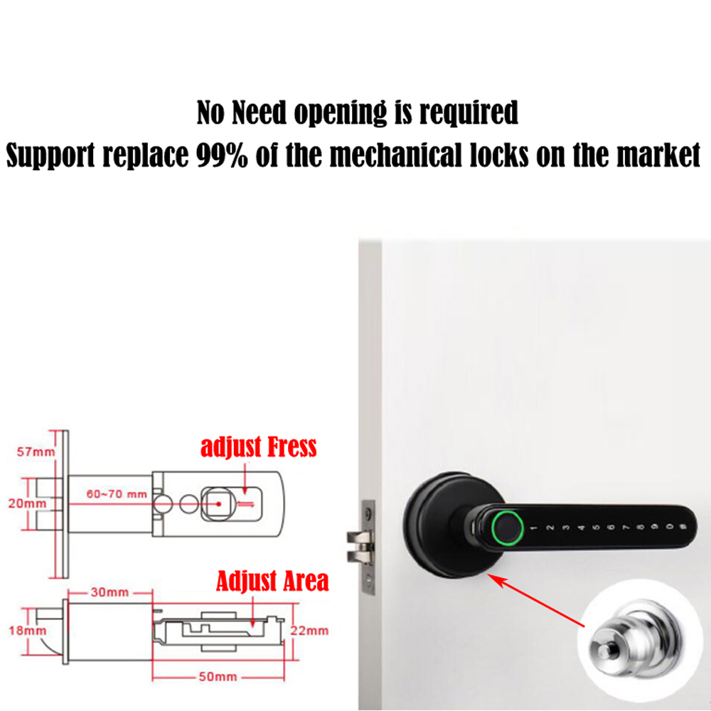 قفل بصمة الإصبع الذكي بتقنية ا - مراجعة Smart Home Door Lock وسعره
