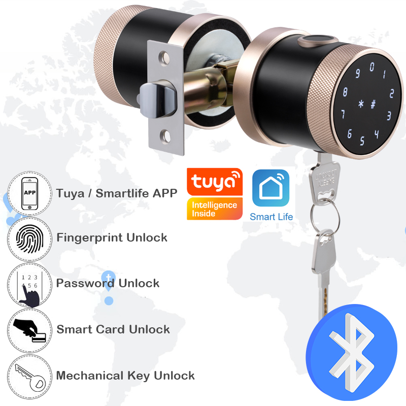نظام قفل الباب ببصمة الإصبع قف - مراجعة Smart Home Door Lock وسعره