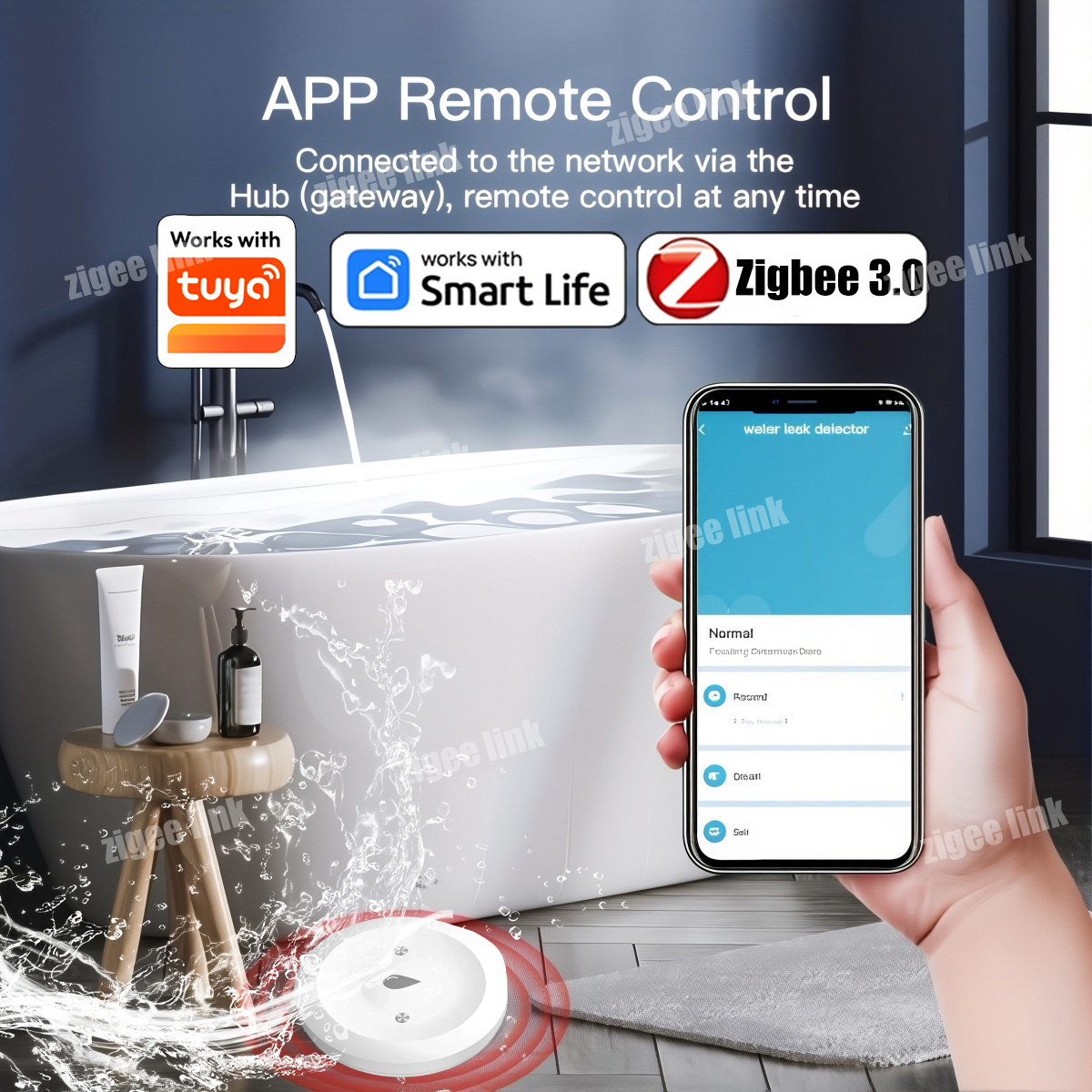 مستشعر تسرب المياه الذكي ZigBe - مراجعة Zigbee Gateway وسعره