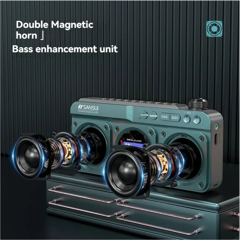 SANSUI F28 مكبر صوت مزدوج لاسل - مراجعة Smart Elderly Home وسعره