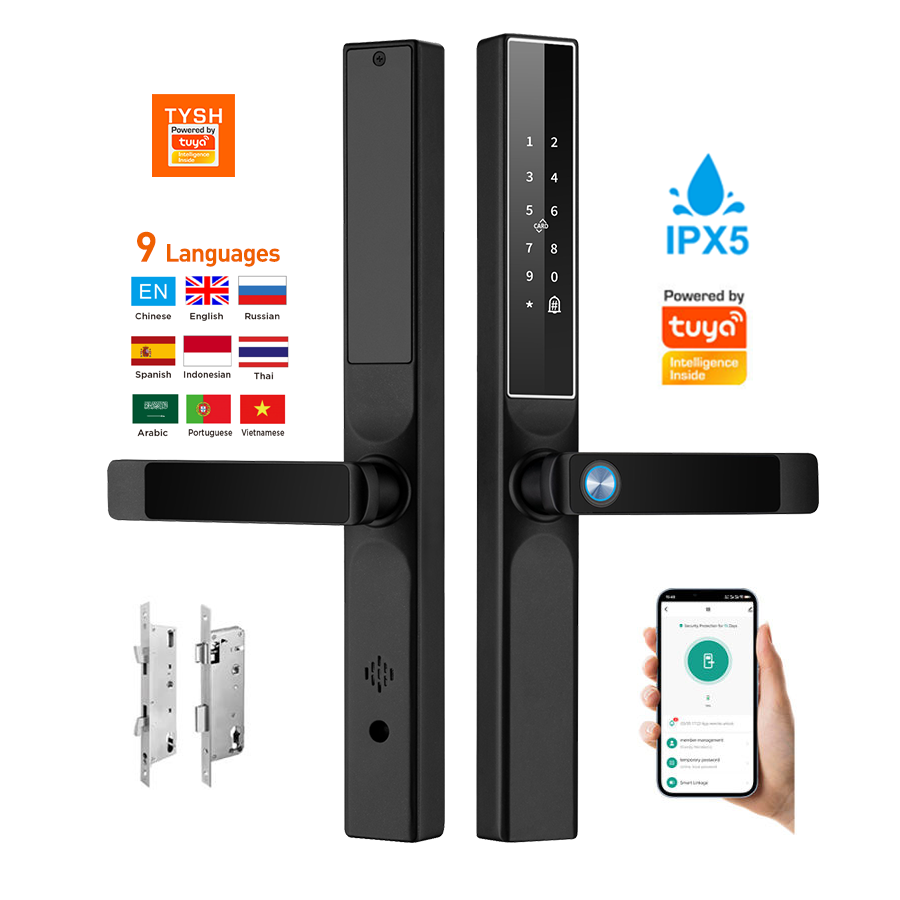 Tuya App بصمة قفل الباب رمز بط - مراجعة Smart Home Network وسعره