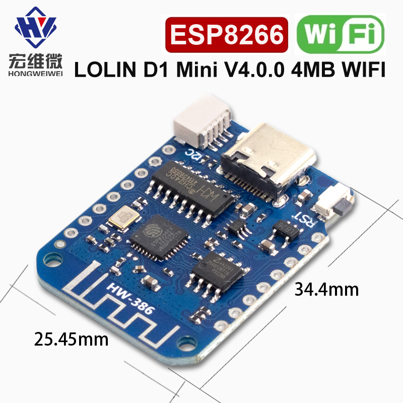 WEMOS D1 Mini V4.0.0 TYPE-C US - مراجعة Smart Home Arduino Project وسعره