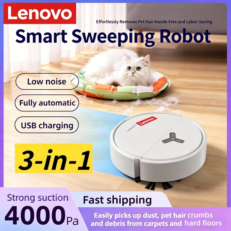 لينوفو روبوت تنظيف ذكي 3 في 1، - مراجعة Vacuum Cleaner Smart Home وسعره