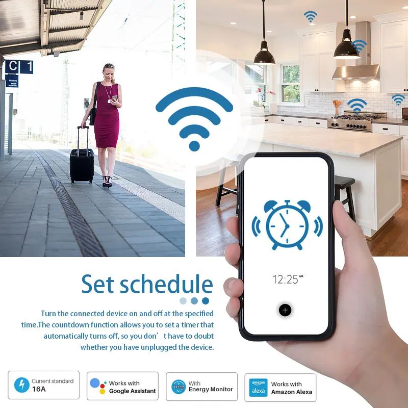 مقبس ذكي أوروبي 20 أمبير يعمل  - مراجعة Smart Home Nest وسعره