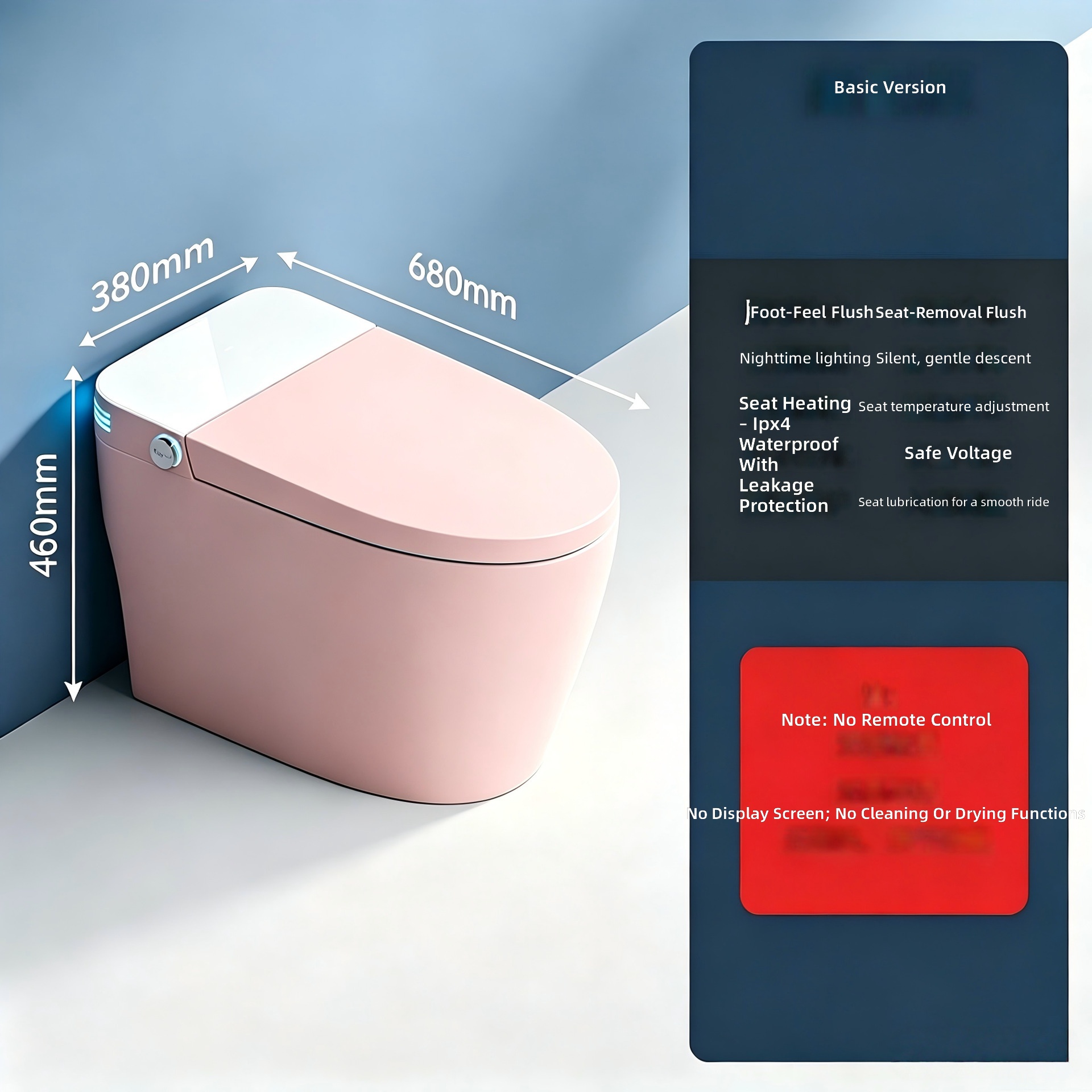 مرحاض ذكي، وردي اللون، أوتومات - مراجعة Smart Home Hotel وسعره