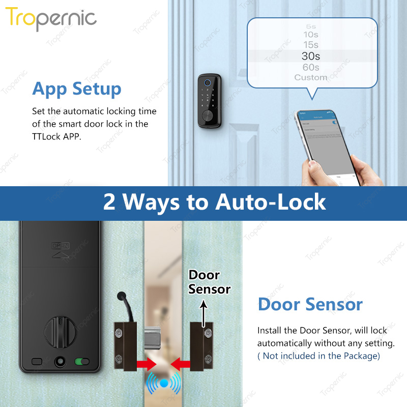 Tuya زيجبي باب ديدبولت أقفال ا - مراجعة Smart Home Door Lock وسعره